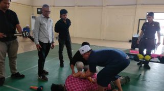 Rekonstruksi kasus pembunuhan ibu kandung di Wanasaraya, Kuningan, memperagakan 23 adegan untuk mengungkap kronologi kejadian. (Dok. ist)
