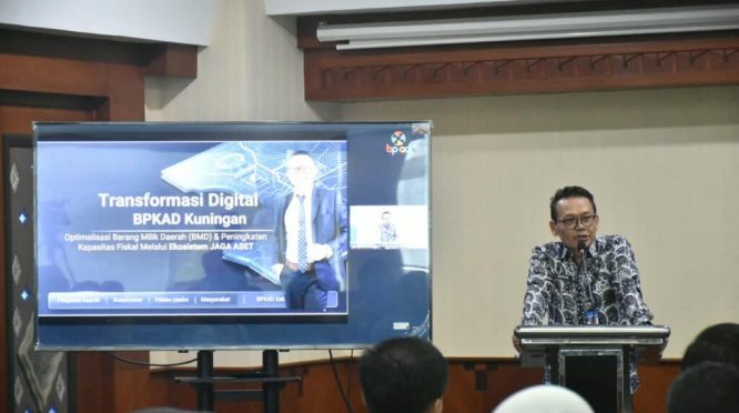 Kepala BPKAD Kuningan Deden Kurniawan Sopandi menyiapkan strategi digitalisasi untuk menggali potensi aset daerah yang belum dimanfaatkan secara optimal demi mendongkrak PAD. (Dok. ist)